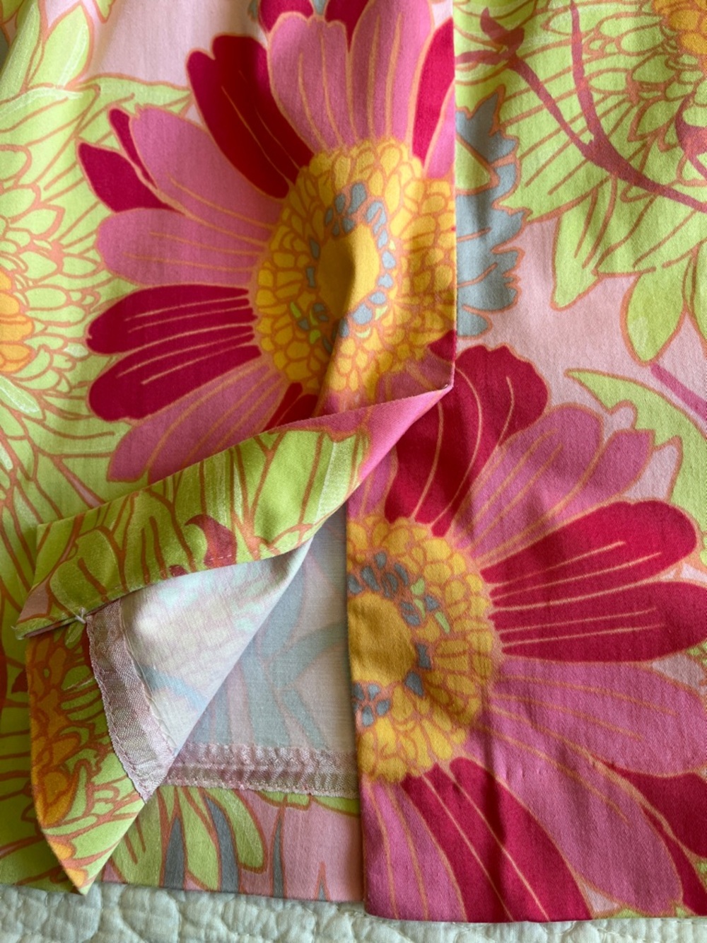 Talbots Petites Sleeveless Sheath Dress Multi Floral Pink Green Womens 10 Preppy - Picture 16 of 17